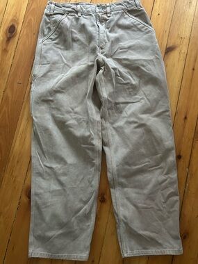Nike Life Carpenter Pants Khaki Mens Size 30 medium Relaxed Straight